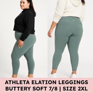 Athleta Elation 7/8 Ultra High Rise Legging Buttery Soft Yoga 2X Sage Green
